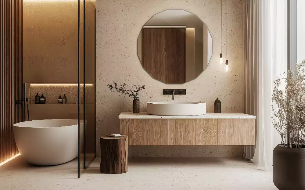 Geometrické zrcadlo originální design