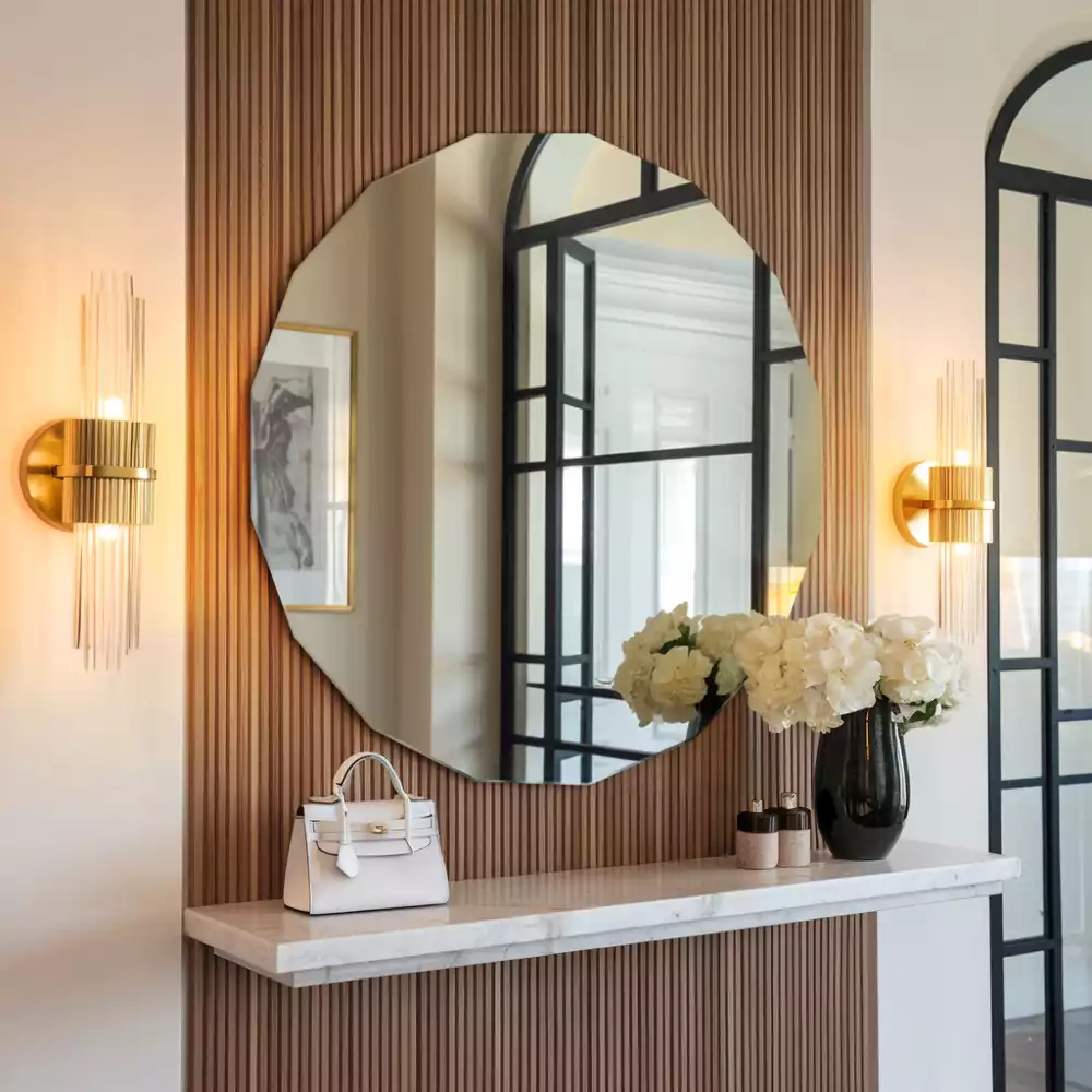 Geometrické zrcadlo originální design