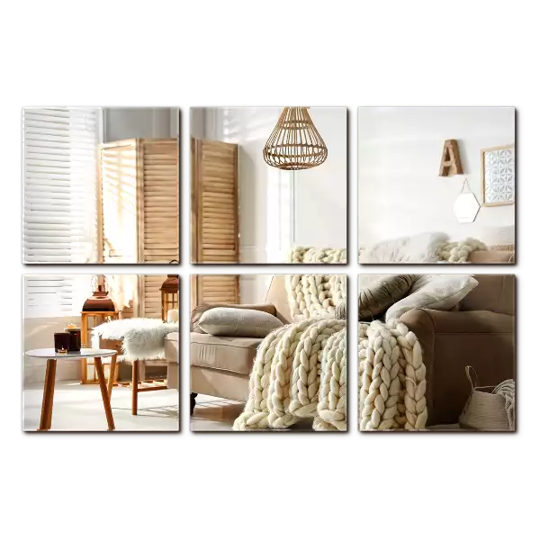 Zrcadlové dlaždice náměstí dekorativní