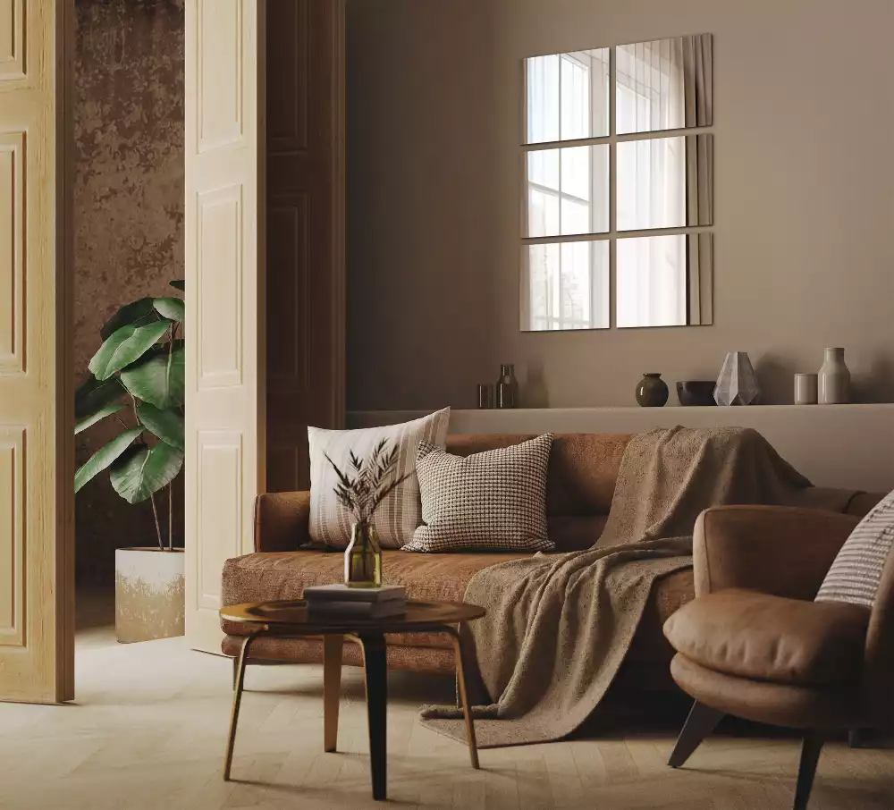 Zrcadlové dlaždice náměstí dekorativní