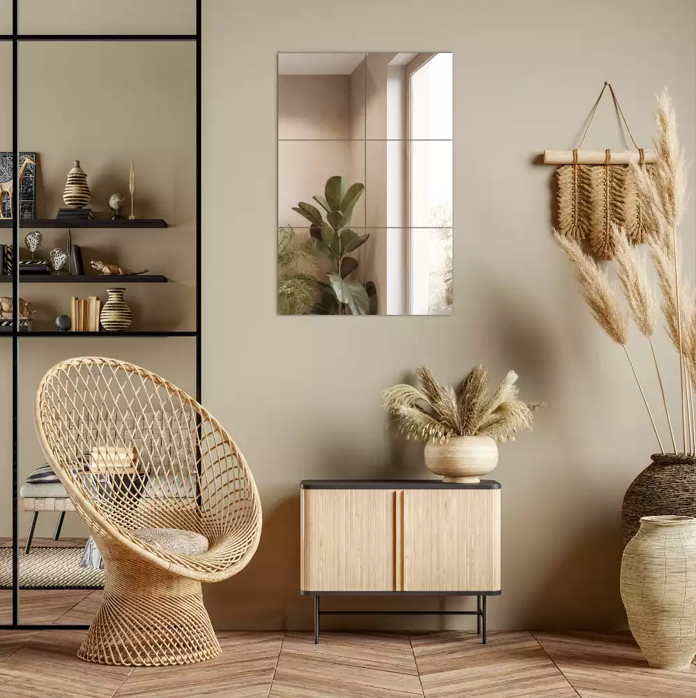 Zrcadlové dlaždice náměstí dekorativní